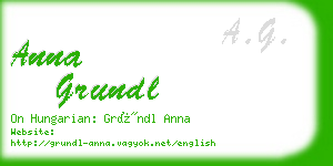 anna grundl business card